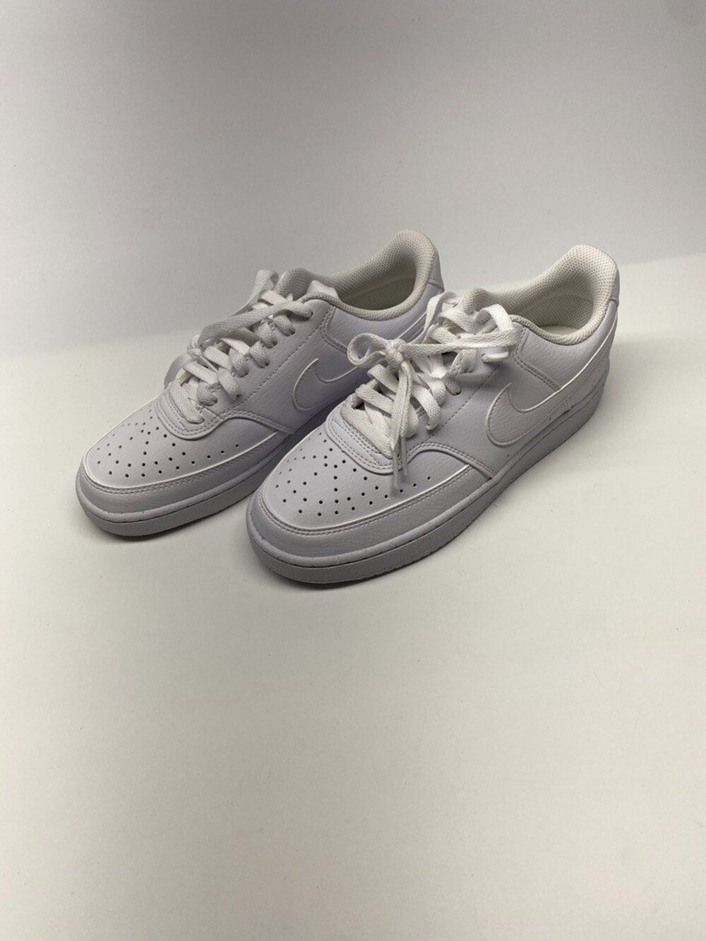 Nike Wmns Court Vision Low Triple White Women Casual Shoes Sneakers Sz 8
